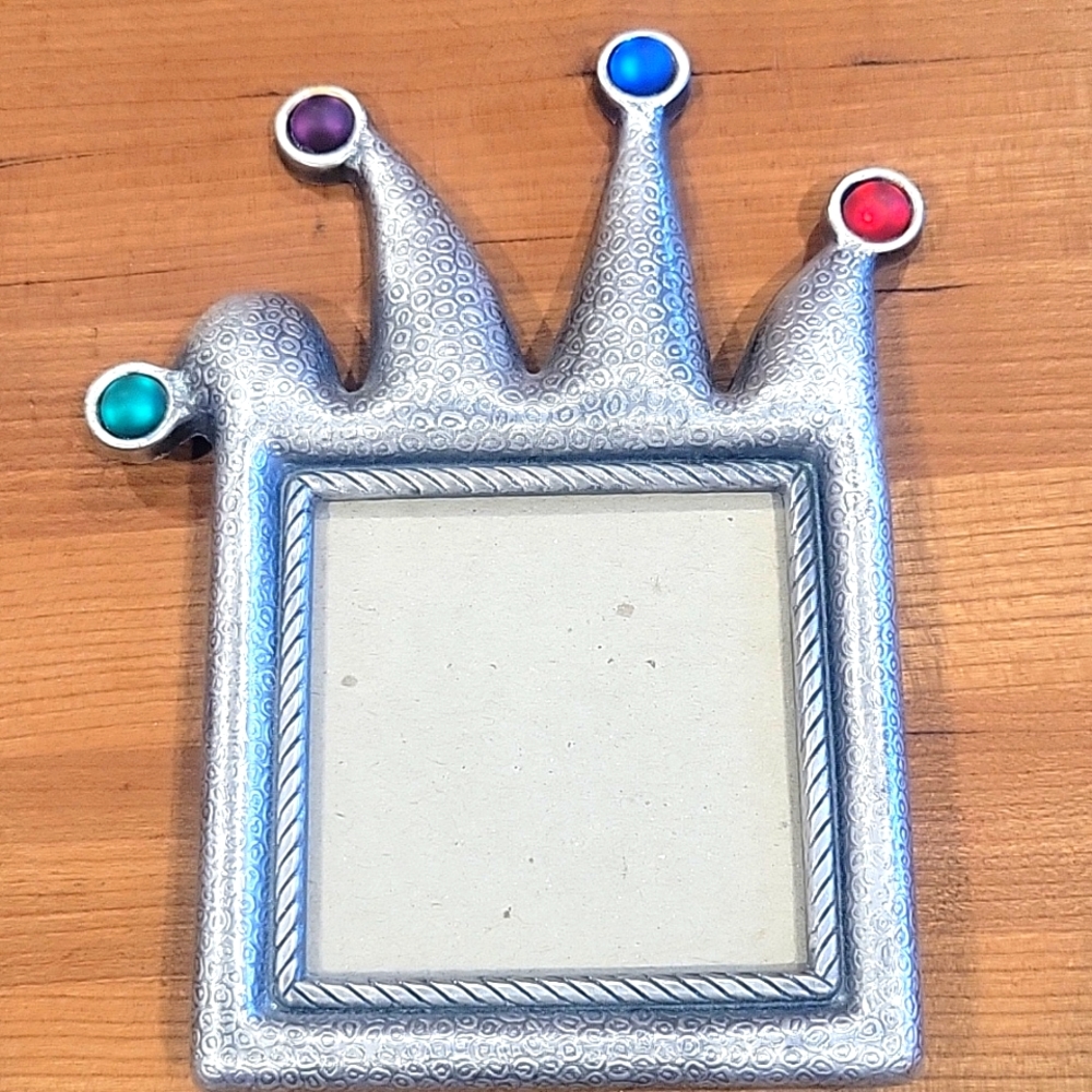 Jester photo frame vintage Ashleigh Manor Mardi Gras court jester clown
